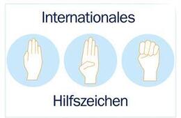 Internationales Hilfezeichen für Personen in Not